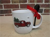 NEW Christmas Truck Mug & Spoon