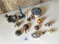 Collection of Small Elephants and Other Trinkets