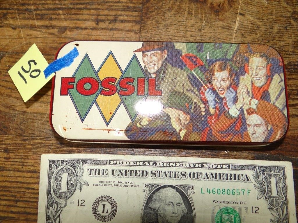 Fossil Watch Case Tin