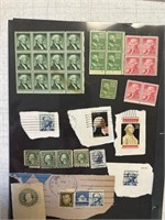 US George Washington Stamps: 1c, 2c unhinged &
