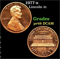 Proof 1977-s Lincoln Cent 1c Grades GEM++ Proof De