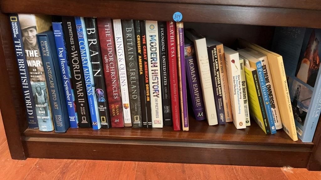 Military & Religious Books (Contents of Shelf)