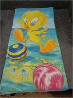 Vintage Tweety swim towel 54" x 27"