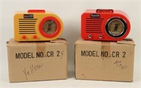 Two Crosley CR-2 1930s Catalin Style Radios