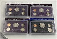 4 US proof sets 1983,84,85,1986