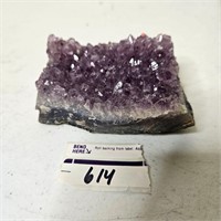 Amethyst Cluster Geode Crystal 2.5"x4"