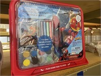 spiderman super painting activity set with easel
