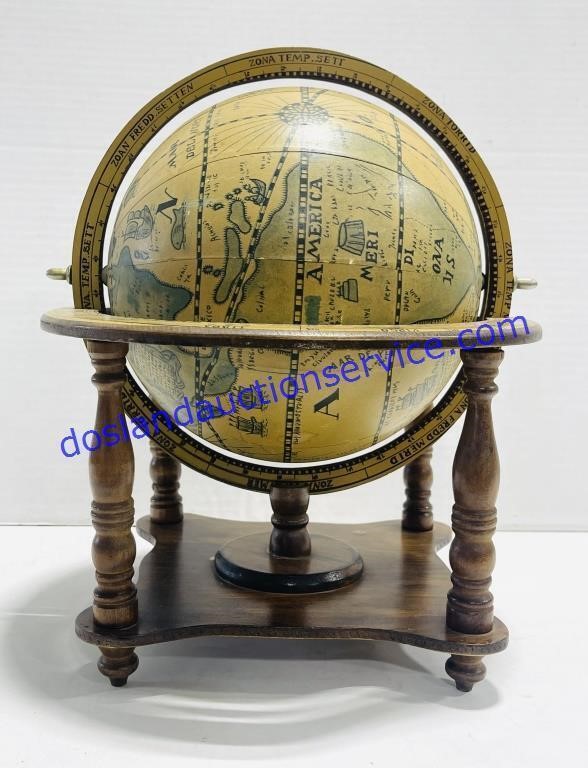 Decorative Wooden Globe