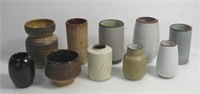 10 ASSTD. SMALL POTTERY VASES