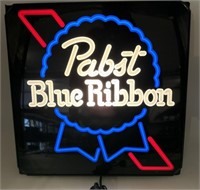 Pabst Blue Ribbon Lighted sign.