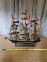 1780 Spanish Naval War Ship Wooden Model