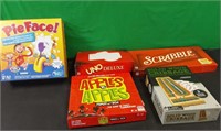 5 BOARD GAMES UNO DELUXE, PIE FACE AND MORE