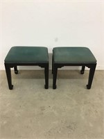 Ethan Allen Bench Seats Lot of 2 with Upholstered