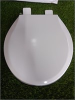 American Standard Wood White Round Toilet Seat