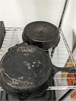 WAGNER CAST IRON PAN, CAST IRON PAN