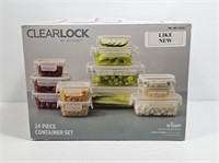 CLEARLOCK PLASTIC STORAGE CONTAINER SET