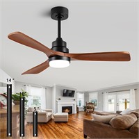 48 Wooden Ceiling Fan with Lighted Remote