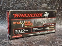 Box of Winchester 30-30 Ammunition 20rds