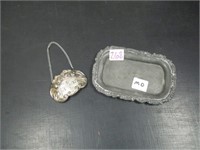 Silver Plated Tray & Pendent