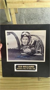 Ted Williams autographed picture