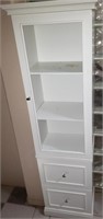 White Thin Cabinet - No Glass Front