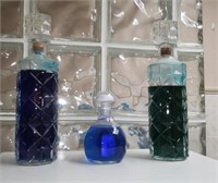 Bottles W/ Blue Water