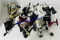 Lot of 10 Spinning Reels