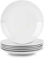 6ct 10.5" Coupe Dinner Plate Simply White