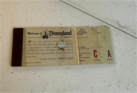 Vintage Disneyland Paper Ticket Book