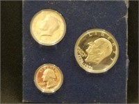 1976 Bicentennial Uncirculated Silver 3-Coin Set