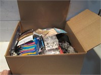 SMALL BOX FILLED WITH VARIOUS ITEMS