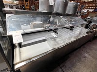 TRUE S/S 3-DOOR 72" SALAD BAR W/SNEEZEGUARDS &