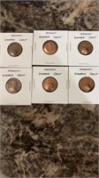 6 Masonic Stamped cent