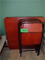 CARD TABLE & 4 CHAIRS