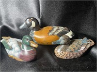 $$ High End Hand Carved & Painted Ducks