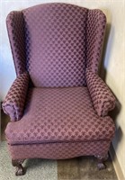 Burgundy arm chair