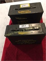 2 Metal Ammo Cans