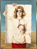 Raymond A. Whyte Surrealist Oil On Canvas