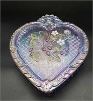 Fenton Violet Covered Candy Box