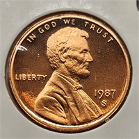 1987-S Lincoln Cent