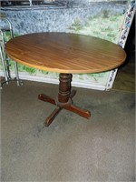 Round Wood Table 42" x 30"