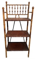 Victorian Scorched Bamboo Etagere