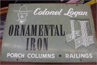 Colonel Logan Ornamental Irons Metal Sign