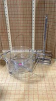 Glass bowl with carrier and Stand