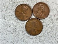 1929, 1929D, 1929S Lincoln wheat cents