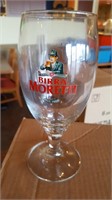 Birra Moretti beer glasses