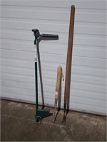 Three Garden Weed Pullers
