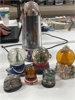 Snow Globes and Space Lamp