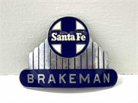 Santa Fe Brakeman Hat Badge