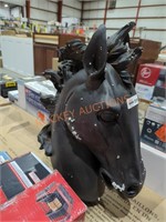 Black horse plastic head